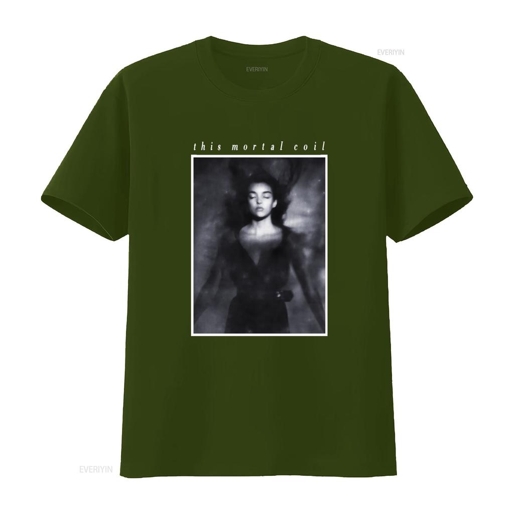 This Mortal Coil Футболка с принтом Itll End In Tears Стильный Уникальный Дизайн для Любителей Музыки винтажный Стиранный Дышащий Повседневный