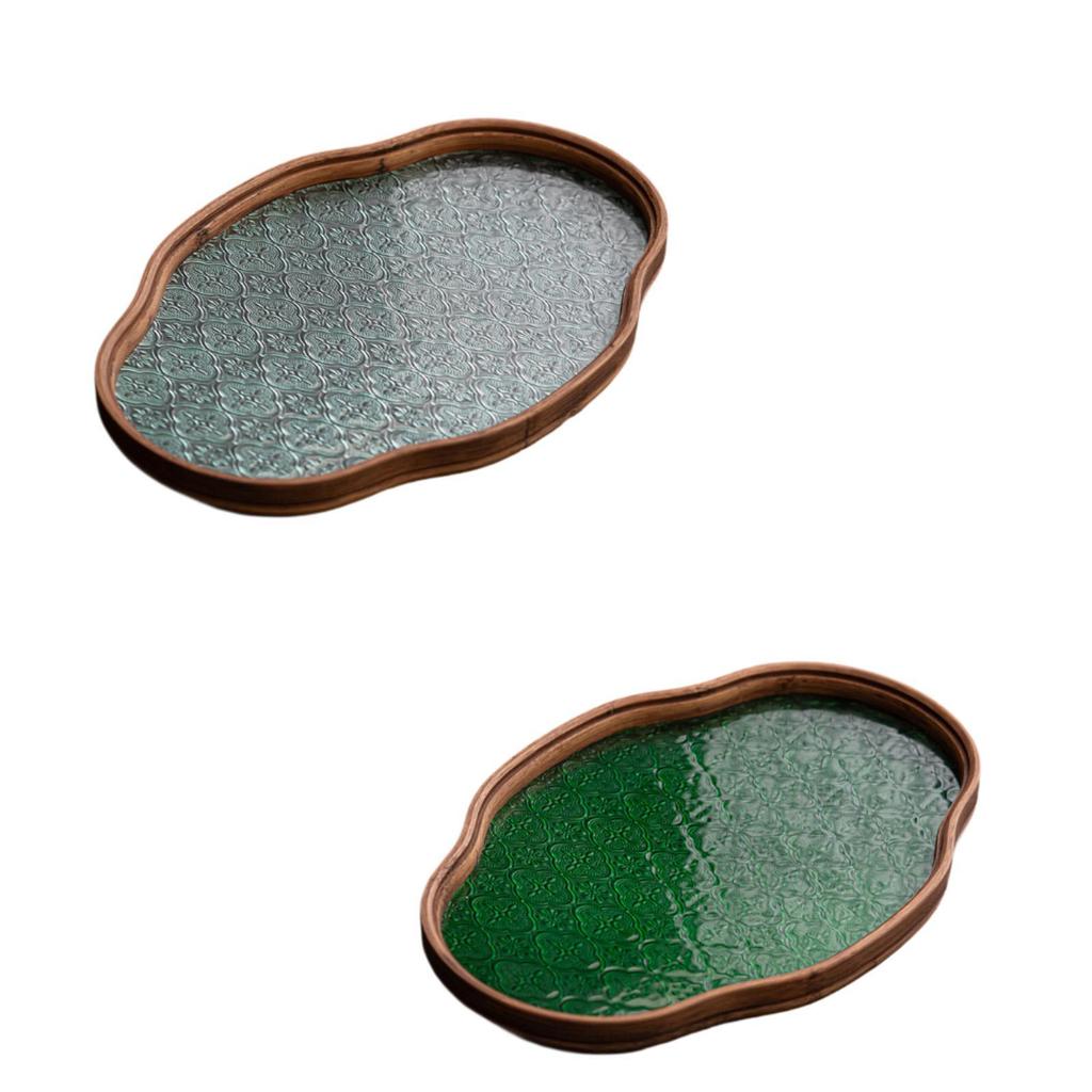 Begonia Flower Glass Tray Begonia Flower Tray for Housewarming Guest Room