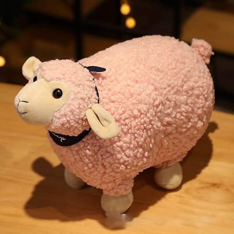 Игрушечное животное Овца Мягкая плюшевая декоративная кукла Украшение комнаты Подарок детям