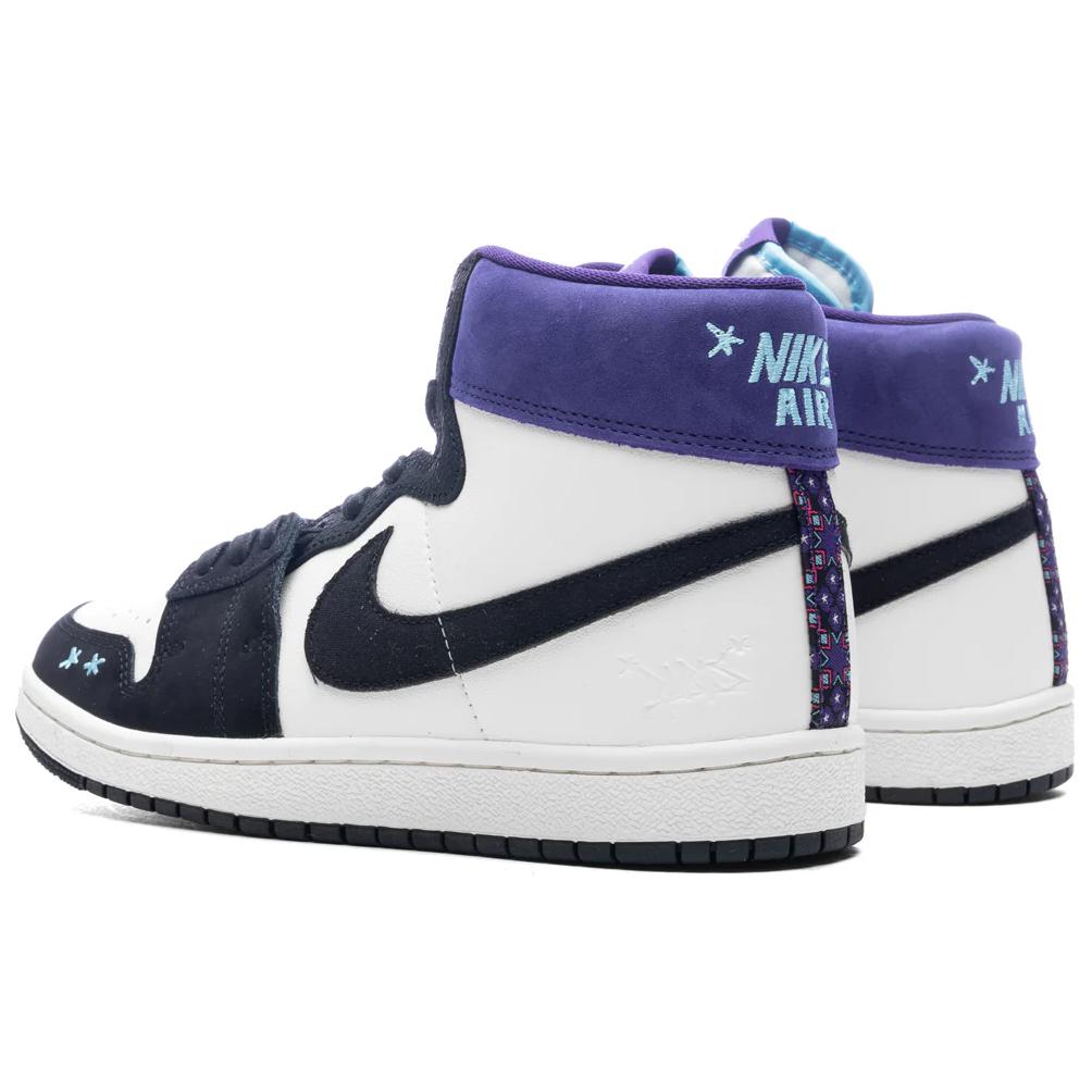 Opium Paris x Air Jordan Jordan Air Ship PE SP Черный Фиолетовый Женские Кроссовки Парусник Синий-Chill FQ8281-100