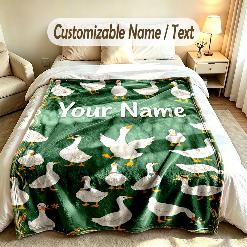 Other Similar Designs Theme Custom Blanket Personalized Name & Text Customized Soft Warm Throw Blanket Home Decor