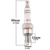 2Pcs Metal Spark Plug A7TC 10mm Fit for Dirt Bike Moped GY6 50cc-150cc Scooter