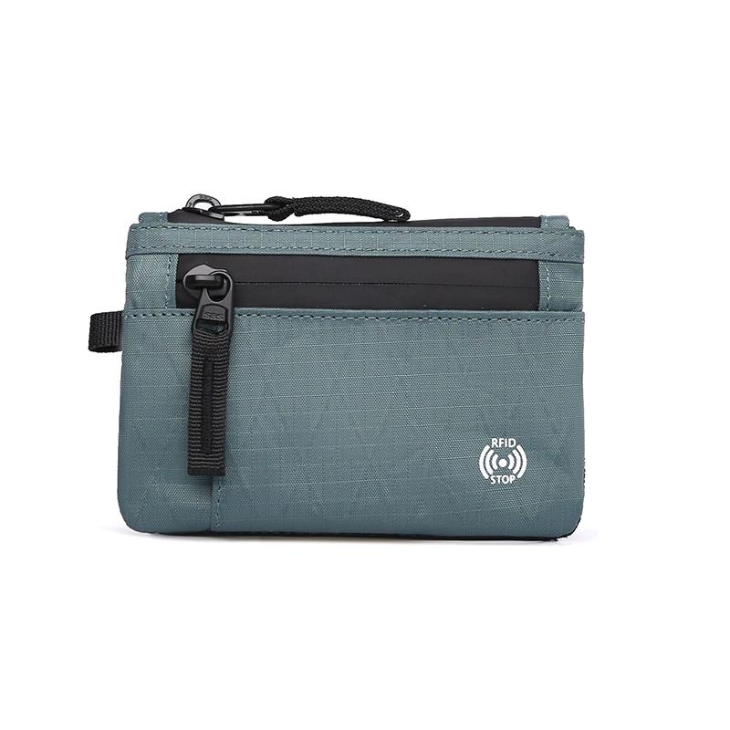 Rfid Держатель для кредитных карт Мужской короткий кошелек на молнии для монет X-Pac Мини дорожный кошелек Мужской тактический кошелек Кошелек для монет