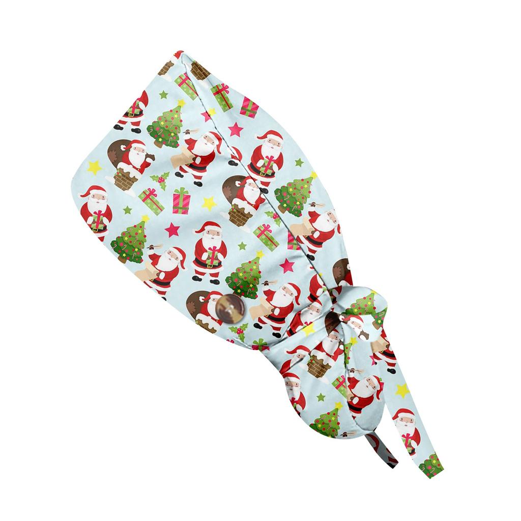 Модная рождественская рабочая кепка с принтом, повседневная женская кепка с хвостиком, кепка с повязкой, кепка Baotou