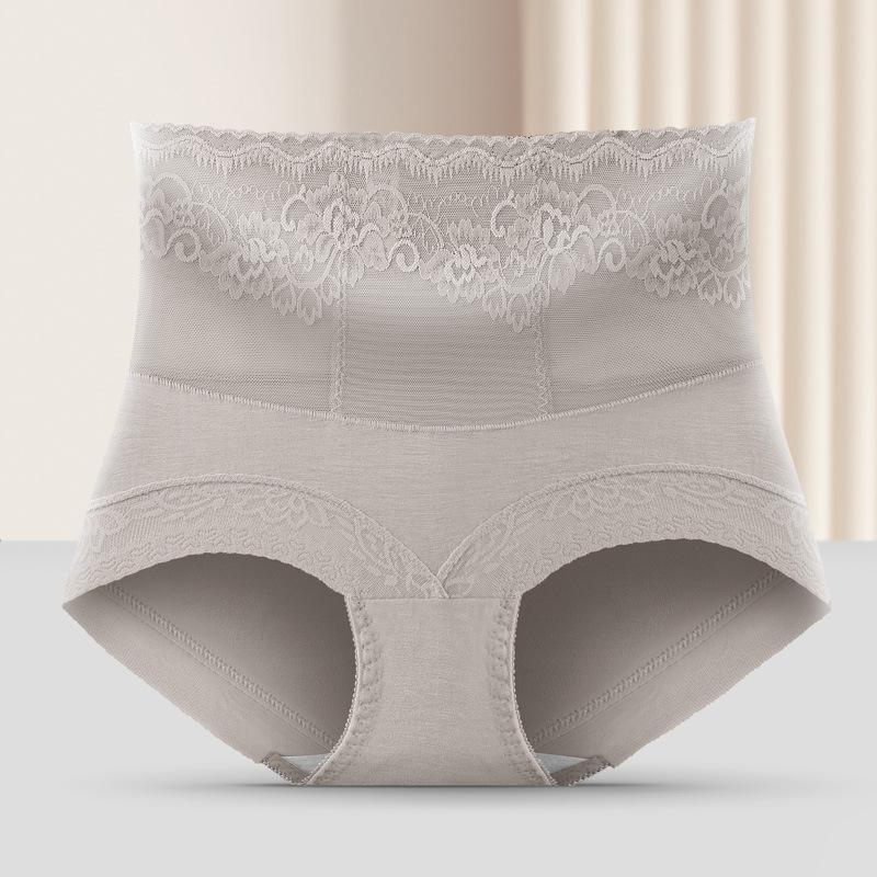 5pcs High Waist Underwear Women Cotton Lace Panties Hot Temptation Girls Belly Briefs