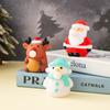 Creative Cute Christmas Extrusion Toys Cartoon Santa Claus Snowman Elk Decompression Squeeze Toys Children Christmas Gifts