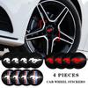 BBAF3 4pcs 56mm Car Wheel Center Hub Stickers Center Caps Decal Tire Rim Sticker Decoration For Ford Mustang Fiesta Mondeo Fusion Kuga