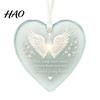 Transparent Acrylic Tag Heart Shape Ornament with Animal Pattern & Emotional Message, Decorative Pendant Hanging Rope for Memorial Gift Family