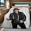 1pc Udo Lindenberg holding a cigar blanket, al season lightweigh Poster blanket home office outdoor nap multifunc Poster blanketional blanket