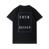 150g Cotton Front Custom Men's T-shirt with Your Own Logo Summer Short Sleeves Tees Couple Tops