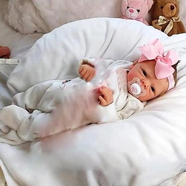 43 СМ Силиконовое Тело Rebborn Детские Куклы Ручной Винил Силиконовые Реалистичные Живые Детские Куклы Игрушки