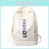 Простой однотонный рюкзак для студентов с буквенным узором для школы и повседневного использования