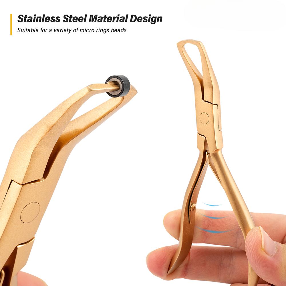 Набор щипцов для наращивания волос, плоскогубцы Microlink для наращивания, инструмент для наращивания волос, инструмент для вытягивания волос, крючок для укладки волос