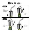 Stainless Steels Wine Bottle Stoppers Reusable Vacuum Leakproof Bottle Plugs Kitchen Tool Wine Preservations Sealing Plugs