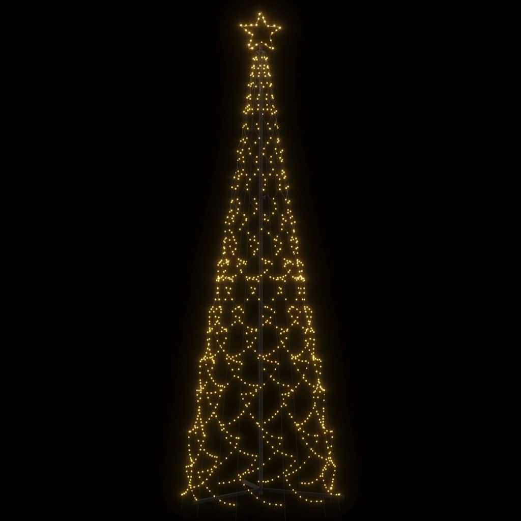 Christmas Tree Cone Warm White 500 LEDs 100 x 300 cm