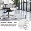 Office Chair Wheels 50kg Load-capacity Simple Installation Universal Furniture Caster Chair Mute Wheel Replacement Parts