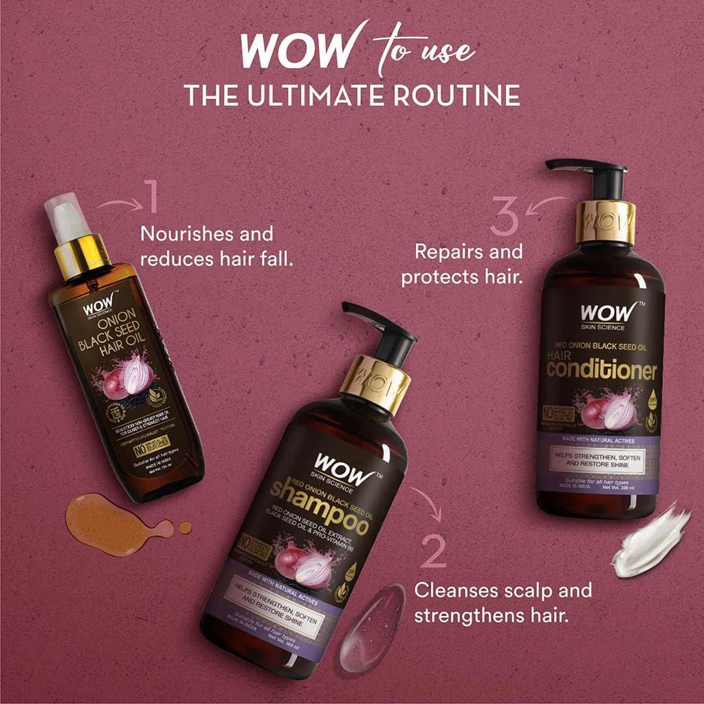 WOW Skin Science Ultimate Набор для ухода за волосами с луковым маслом