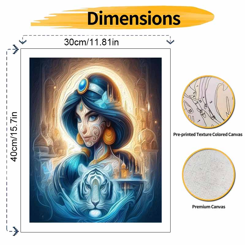 Disney Набор для рисования маслом Мистический тигр Декор для стены дома Алмазная мозаика