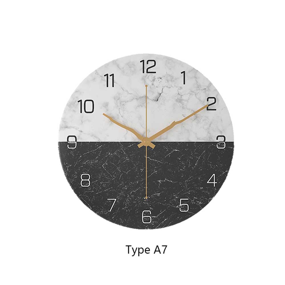 Многоцветный опциональный европейский имитация мрамора настенные часы простой современный дизайн кварц гостиная украшение дома кухня беззвучный