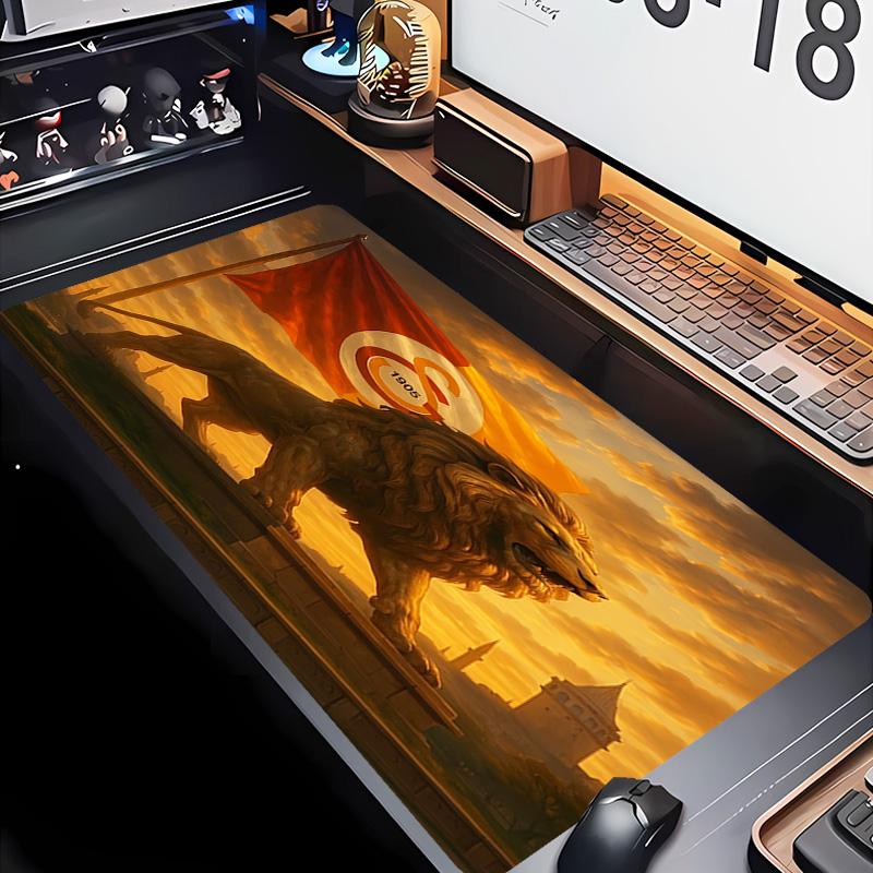 Galatasaray S .K Theme Premium Non-slip Mouse Pad with Stitched Edges,Durable Rubber Material,for Desktop & Gaming Great Gifts