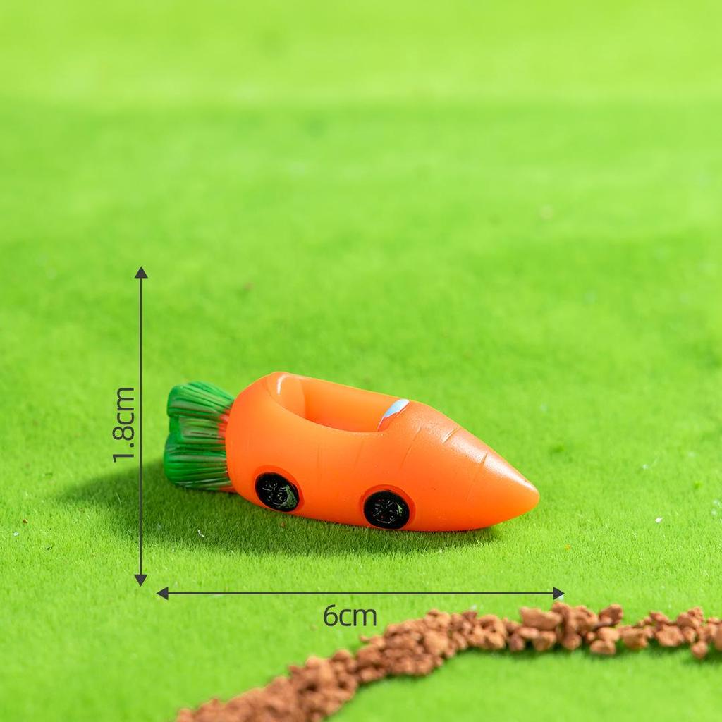 Cartoon Rabbit Desktop Ornament: Cute Resin Decoration for Home and Garden Crafts