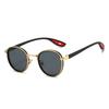 Vintage Round Sunglasses Men  New In Punk Fashion Shades Women Trendy Luxury Brand Design Casual Anti-UV Sun Glasses
