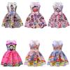 Kids Girls Anime Cartoon Elf Print Sleeveless Bow Casual Party Princess Dress