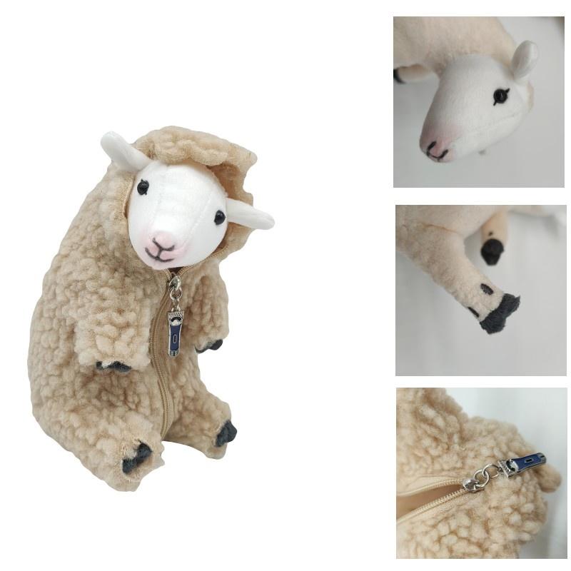 Cute Plush Sheep Doll 16cm Rokkosan Pasture Detachable Soft Simulation