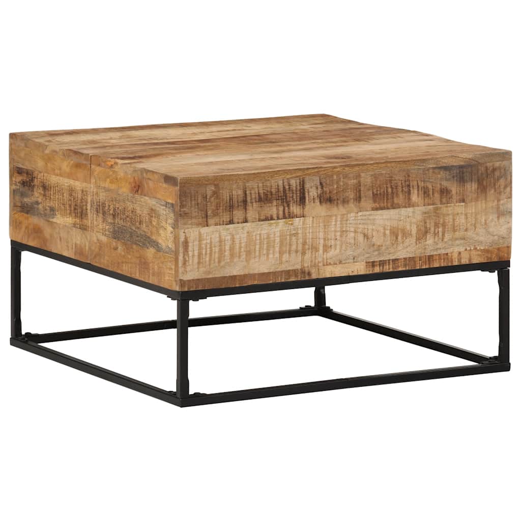 Coffee Table 68 x 68 x 41 cm Rough Mango Wood
