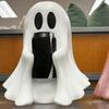 Подставка-держатель для банки на Хэллоуин Милый привидение из смолы Подставка-держатель для напитков Забавная вечеринка Аксессуар Декор на Хэллоуин Идеальный подарок для любителей Coca-Cola