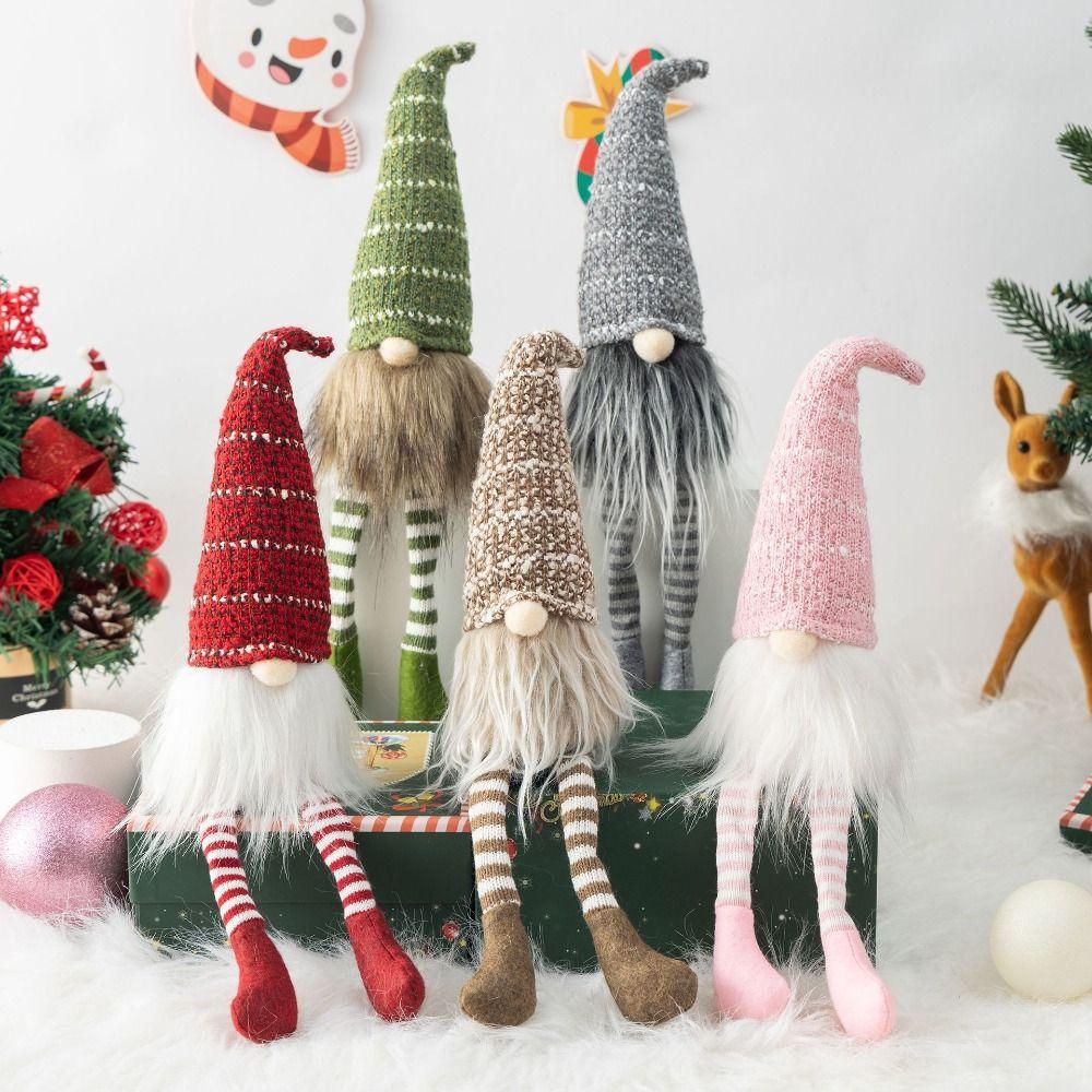 Подвесной Длинноногий Безликий Гном Украшение Мультяшные Рождественские Гномы Мягкие Игрушки Сувениры Для Вечеринки