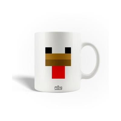 Кружка - Minecraft - Голова курицы - Керамика - 30cl - Подходит для мытья в посудомоечной машине