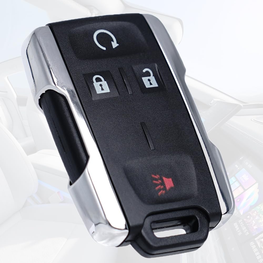 Key Fob Shell Case Replacement Fits for Chevy Silverado Colorado GMC Canyon Sierra 2014 2015 2016 2017 2018 Keyless Entry Remote Control 4