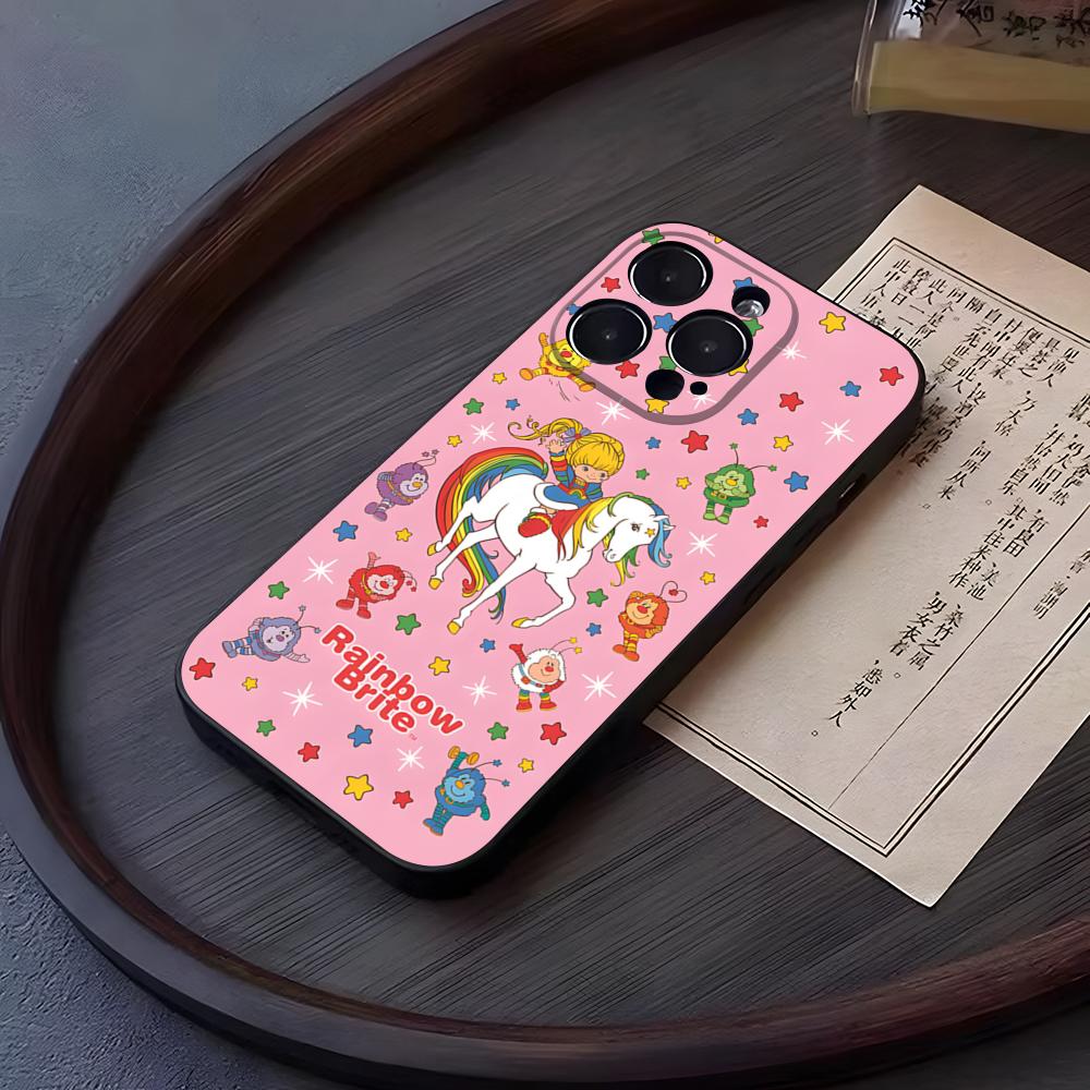 Cute Rainbow B-BriteS Phone Case For 17 Pro Max Iphone 16 14 Pro Max 12 15 Plus 13 Pro 11 Xr X Xs 8 Plus Back Cover