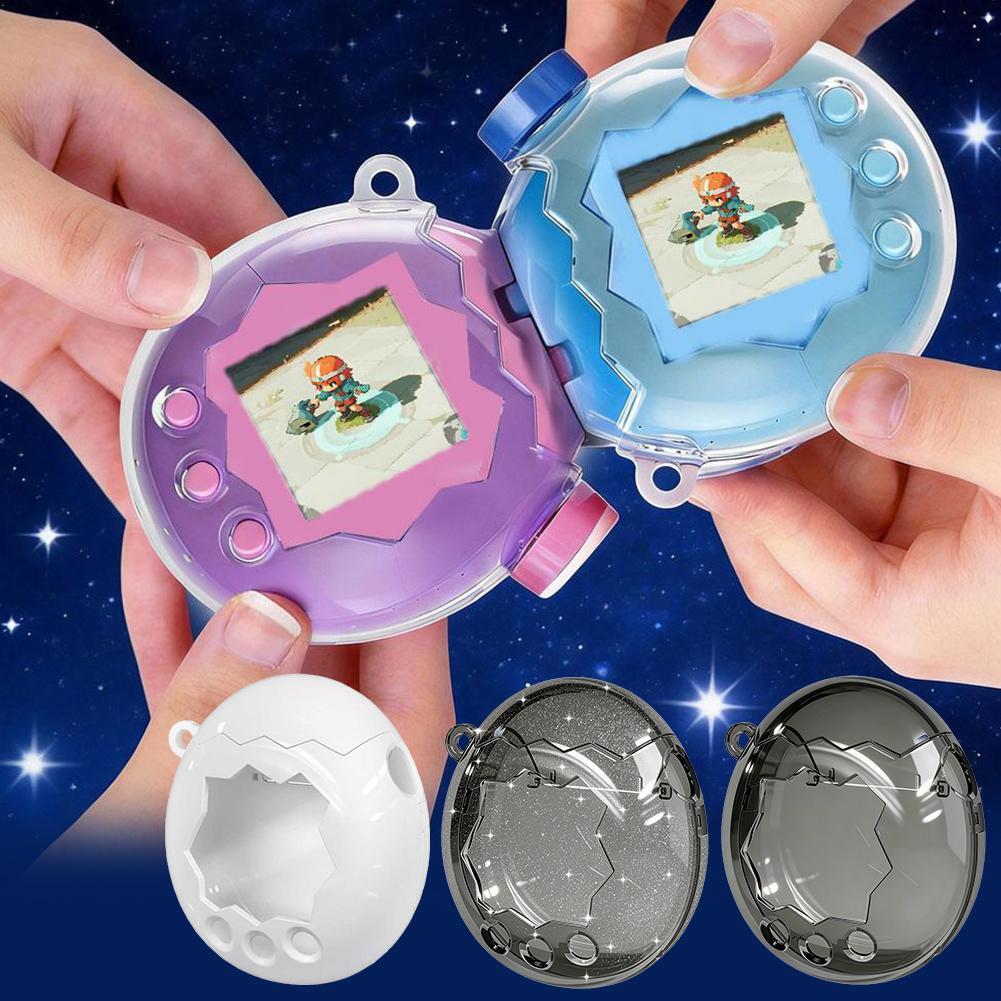 Прозрачный защитный чехол для Tamagotchi Paradise HD, прозрачный/с блестками, ударопрочный, устойчивый к царапинам
