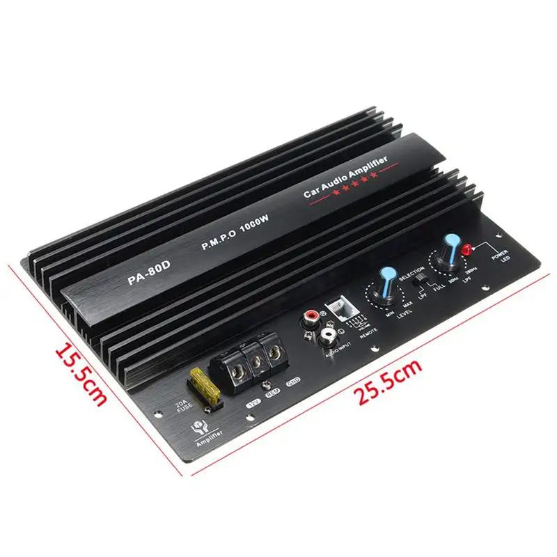 12V Universal Car Amplifier Board Mono Channel 1000W Car Audio Power Amplifier Powerful Bass Subwoofers Amp Car Modification