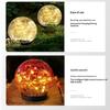 Solar Powered Cracked Glass Ground Stake Light Bright Soft Light For Garden Patio Camping Decor
