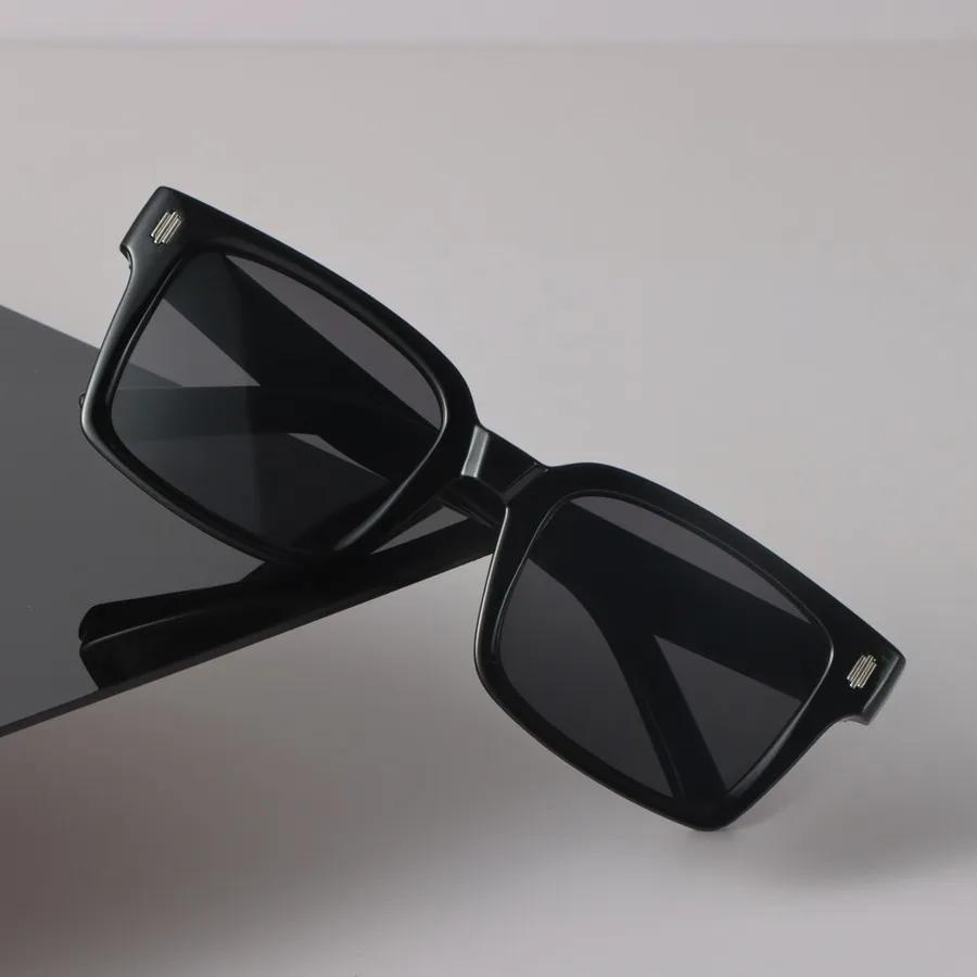 Дизайнерские квадратные солнцезащитные очки Женские Мужские Винтажные Черные Солнцезащитные очки Модные Личностные Очки Зеркальные линзы Сексуальный Бренд