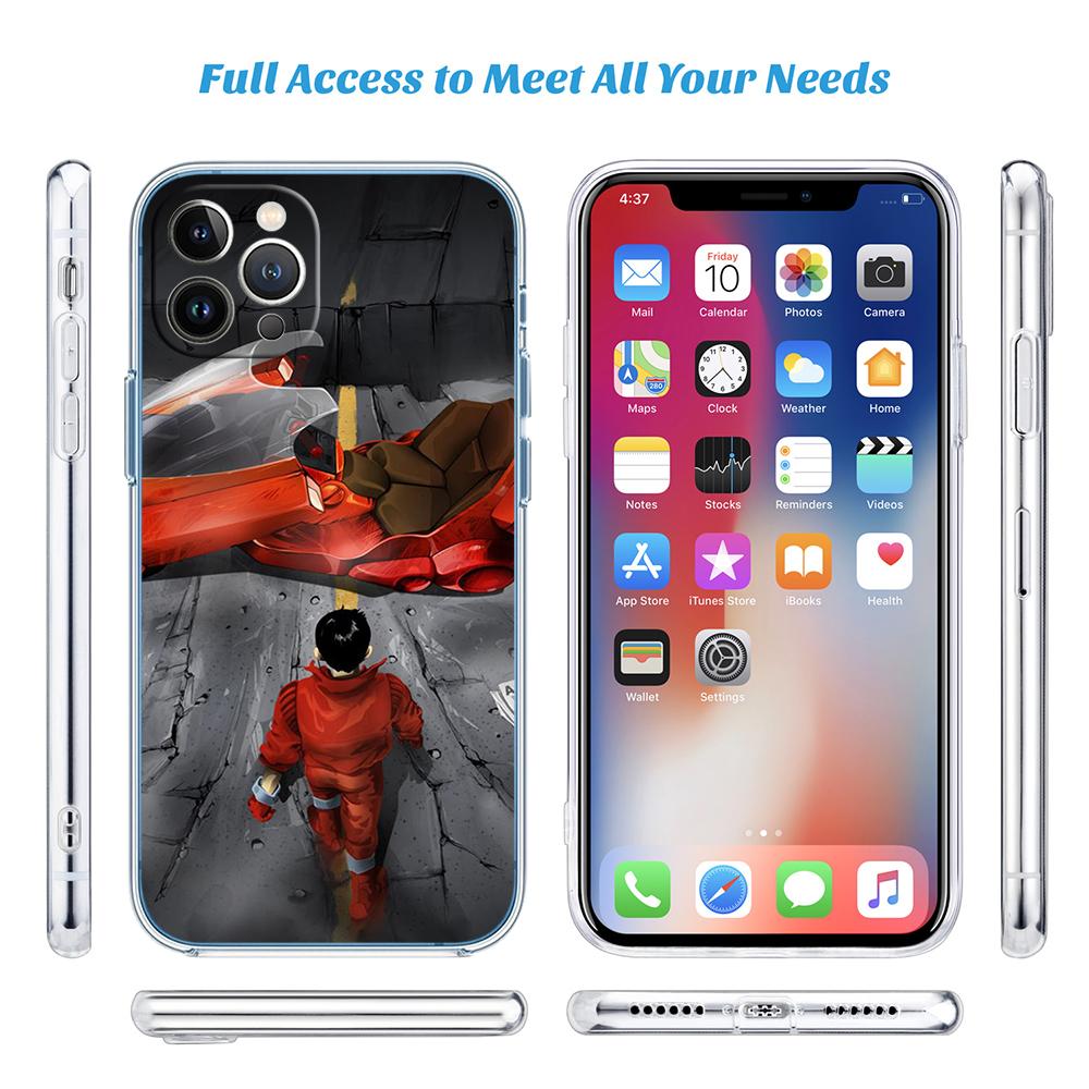 LO2 Akira Anime Soft Shell Transparent Phone Case for Samsung Galaxy A04 A04S A14 A23 A34 A54 M23 M33 M52 M53