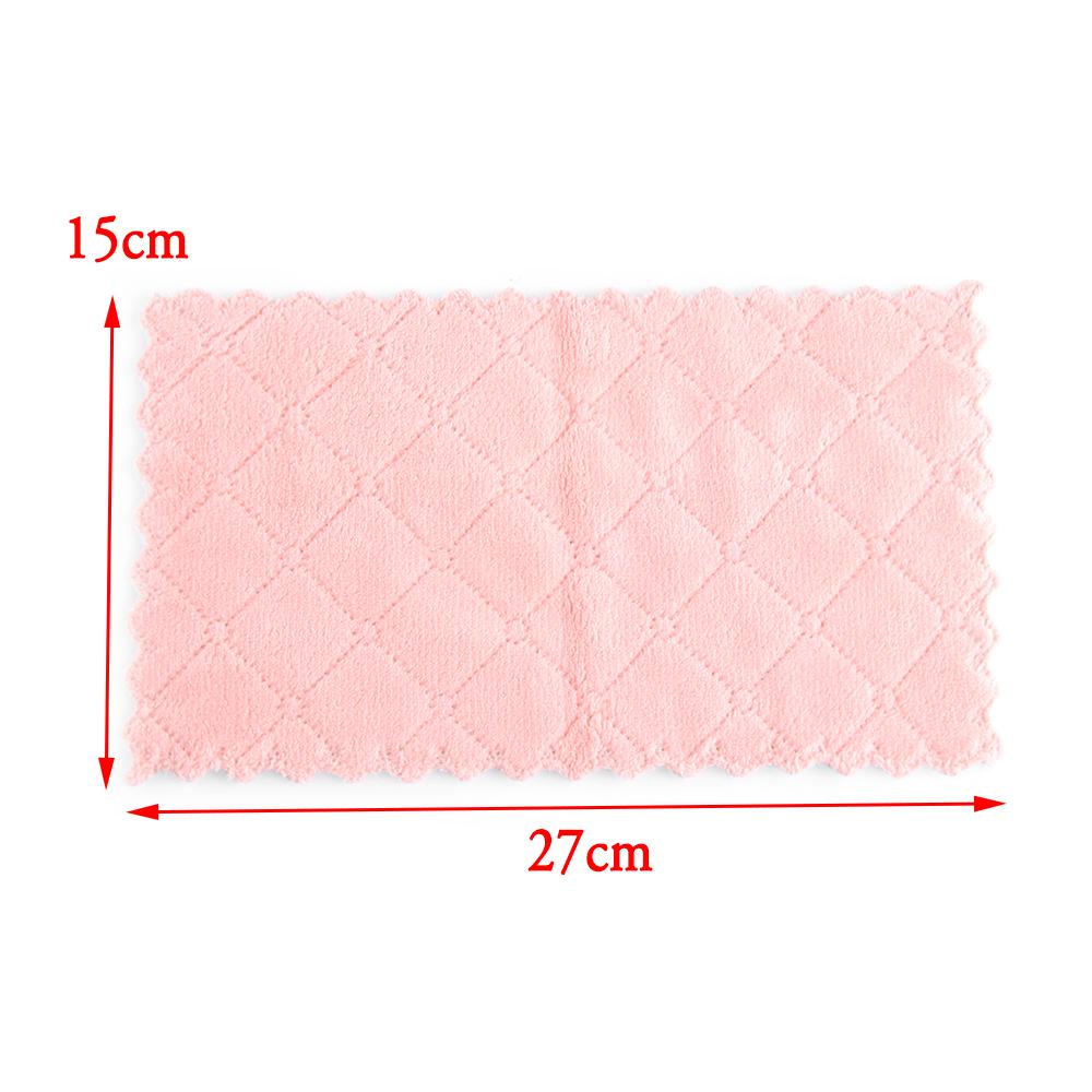 Dish Super Absorbent Microfiber Kitchen Clean Cloths Cleaning Towel Scouring Pad Non-stick Oil Rags