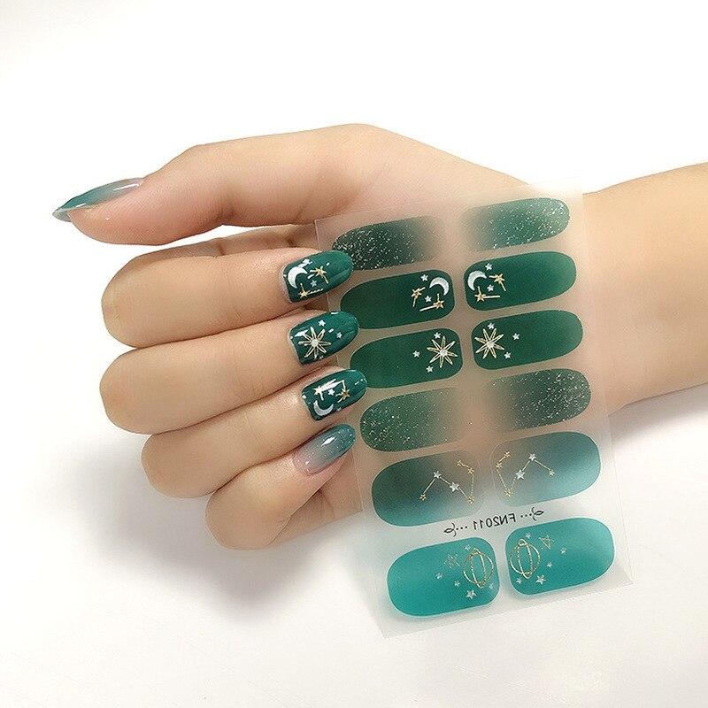 Наклейки для ногтей, бронзирующие, модные, с полным покрытием, наклейки для ногтей, маникюрные летние простые наклейки для ногтей, аксессуары для искусства, сделай сам, инструмент