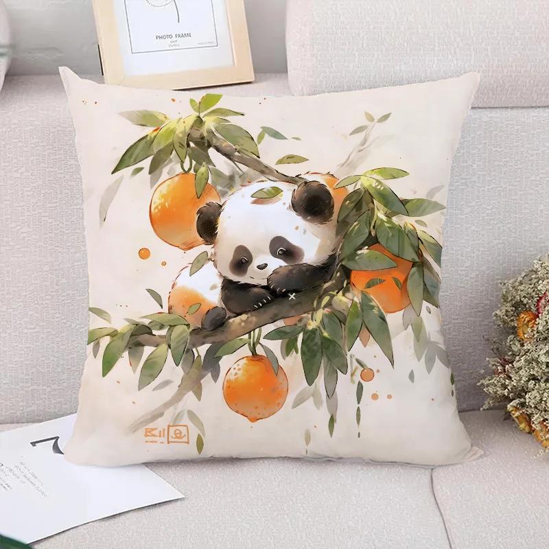 Kawaii Panda Decoration Living Room Bedroom Bed Cushion Cover Decorative Pillowcases Cushions for Decorative Sofa Pillow