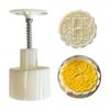 6Pcs Practical Round Mooncake Mold Functional Manual Mooncakes Press Embossed Treat Molds for Dessert Enthusiasts