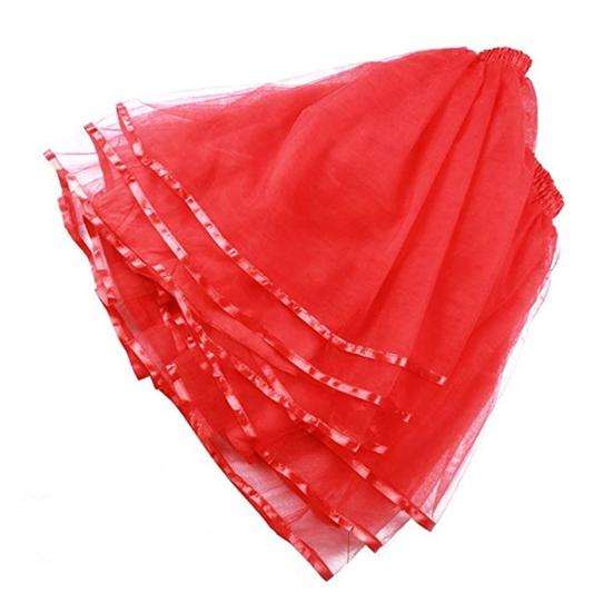 Юбка-подъюбник для девочек из пышного тюля с эластичной завышенной талией, пышная 3-слойная юбка из тюля, юбка на атласной подкладке, платье-юбка