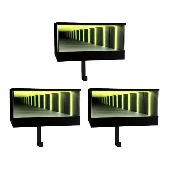 Бесконечность Держатель для ключей от гаража Светодиодная подставка для ключей от машины с 3D-иллюзией туннеля Ключ