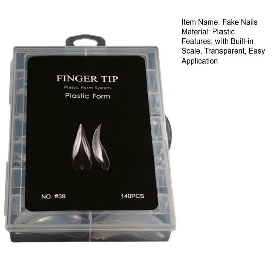 140 шт. накладных ногтей-стилетов, накладные прозрачные ногти, накладные ногти для наращивания ногтей, предварительно сформированные типсы для полного покрытия ногтей, салон «сделай сам»