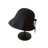 Japanese Cotton And Linen Summer Thin Breathable Versatile Bucket Hat Women'S Washbasin Hat Sunscreen Flower Sun Hat Tide