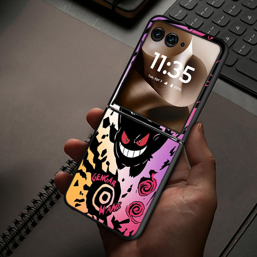 Cool Gengar Pokemon Case for Motorola 60 Ultra 50/60 50 Back Phone Cover Luxury Funda