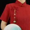 Женский китайский стиль Cheongsam Qipao лацкан подвеска кисточка кулон винтажная брошь элегантный стиль ханьфу аксессуары