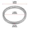 Dasen Exhaust Gasket Steel Mesh Style Crash Seal Exhaust Port Gasket Kit for Harley